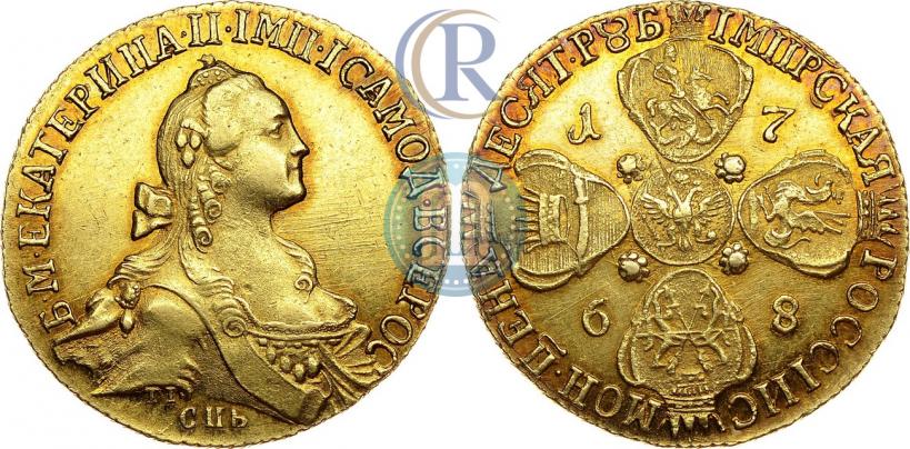 Picture 10 roubles 1768 year СПБ 