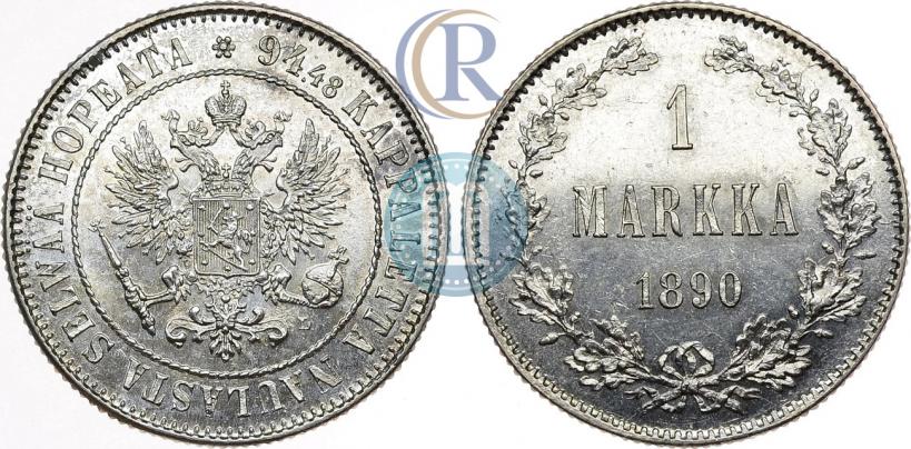 Picture 1 markka 1890 year L 