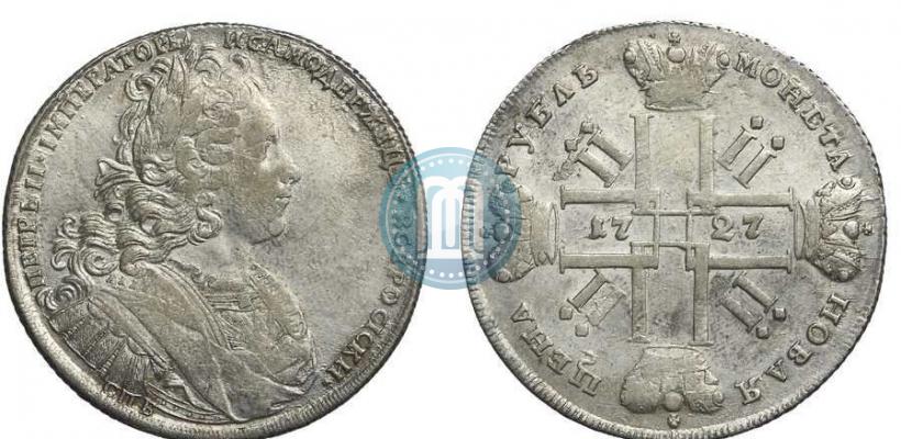 Picture 1 rouble 1727 year СПБ "Petersburg type"