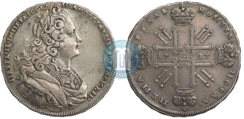 Picture 1 rouble 1727 year  "Moscow type"
