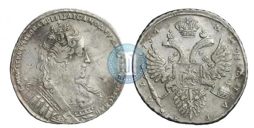 Picture 1 rouble 1734 year  "Type of 1732"