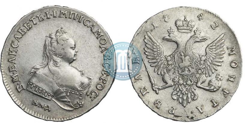 Picture 1 rouble 1742 year СПБ 