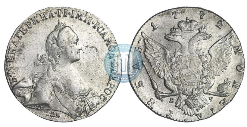 Picture 1 rouble 1772 year СПБ-ЯЧ-Т.I. 