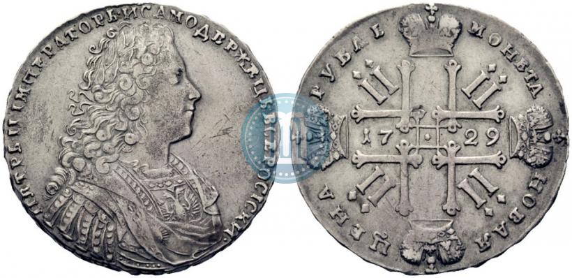Picture 1 rouble 1729 year  "Type of 1728"
