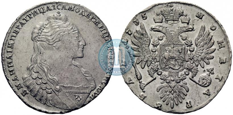 Фото 1 рубль 1735 года  