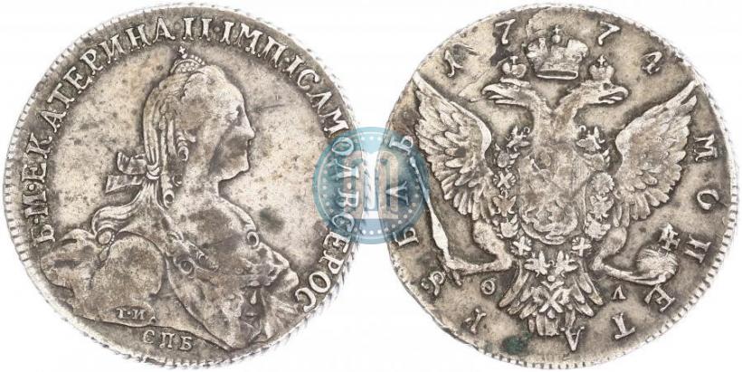 Picture 1 rouble 1774 year СПБ-ФЛ 