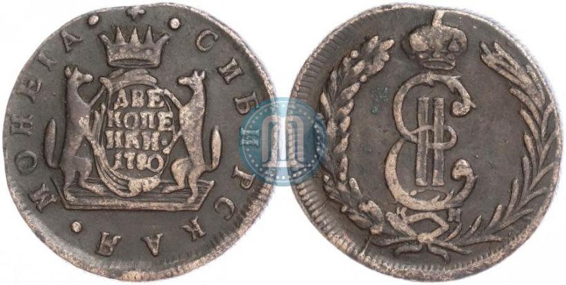 Picture 2 kopecks 1780 year КМ 