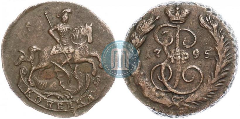 Picture 1 kopeck 1795 year  