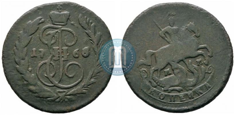 Picture 1 kopeck 1766 year ММ 