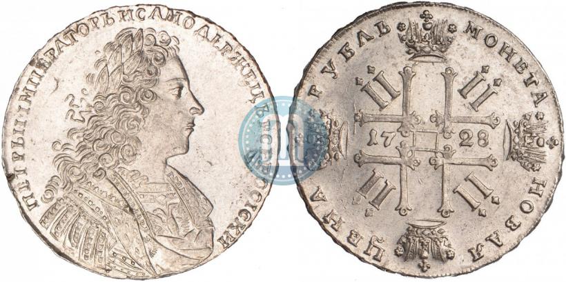 Фото 1 рубль 1728 года  "Тип 1728"