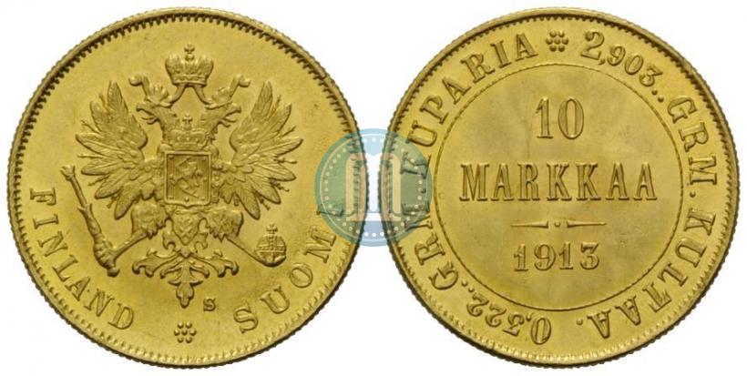 Фото 10 марок 1913 года S 