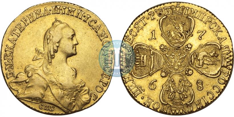Picture 10 roubles 1768 year СПБ 