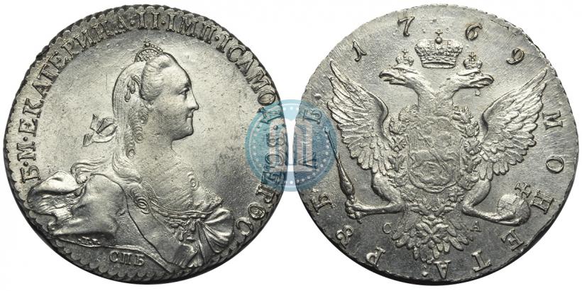 Picture 1 rouble 1769 year СПБ-СА 