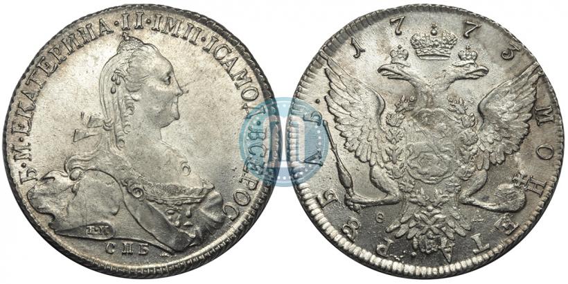 Picture 1 rouble 1773 year СПБ-ФЛ 