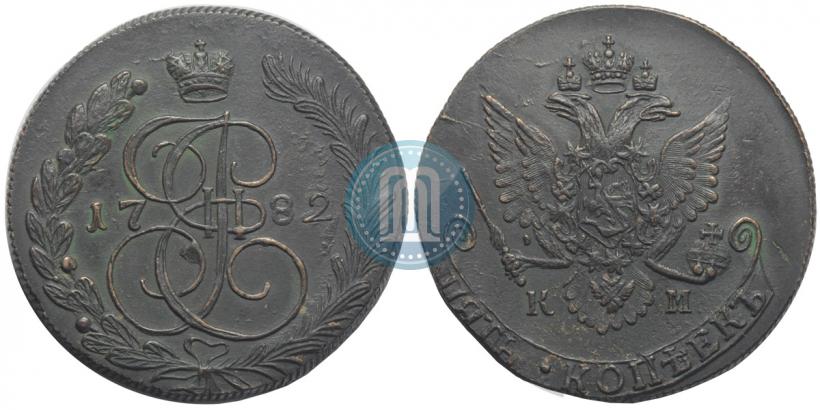 Picture 5 kopecks 1782 year КМ 