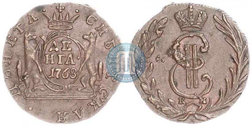Фото Денга 1768 года КМ 