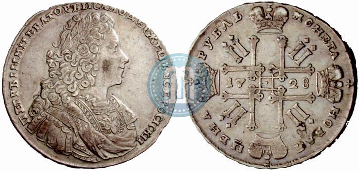 Picture 1 rouble 1728 year  "Type of 1728"