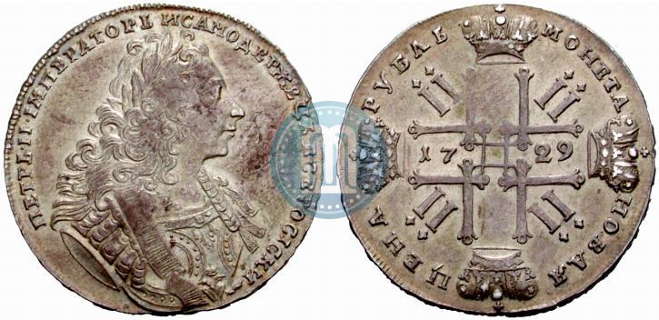 Фото 1 рубль 1729 года  "Тип 1729"