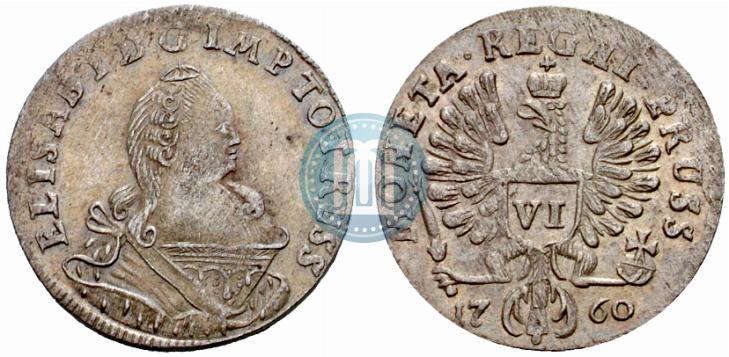 Picture 6 groszy 1760 year  
