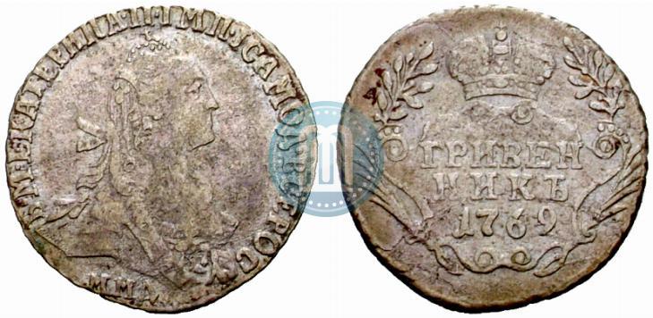 Picture Grivennik 1769 year ММД 