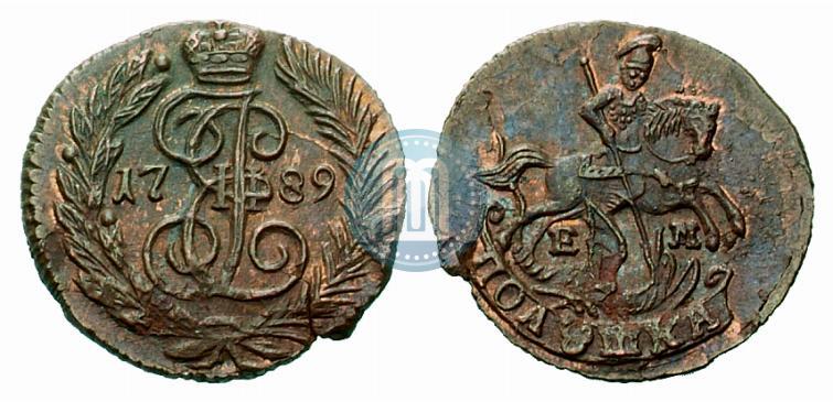 Фото Полушка 1789 года ЕМ 