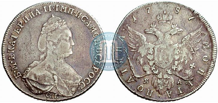Picture Poltina 1787 year СПБ-ЯА 