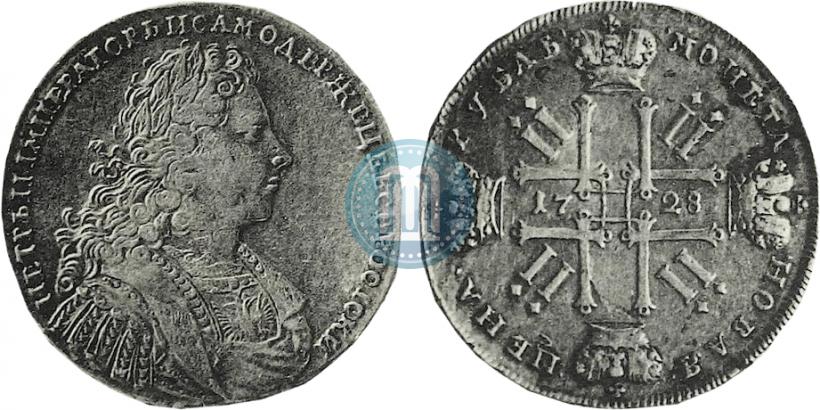 Фото 1 рубль 1728 года  "Тип 1728"