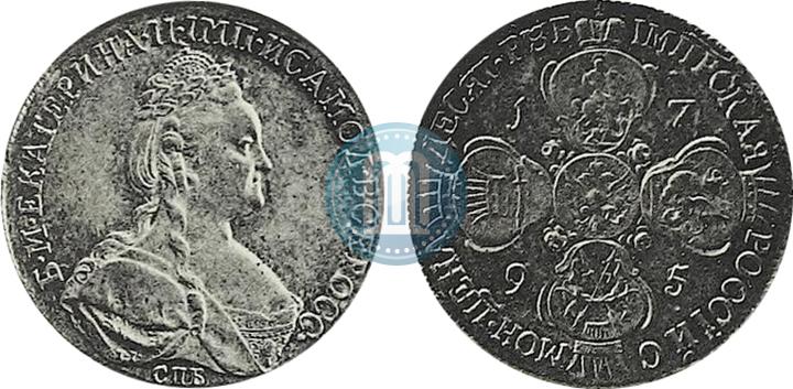 Фото 10 рублей 1795 года СПБ 