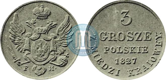 Picture 3 grosze 1827 year FH 
