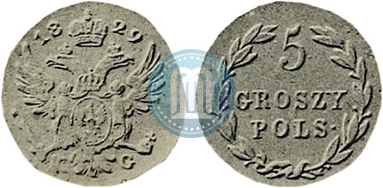 Picture 5 groszy 1829 year KG 