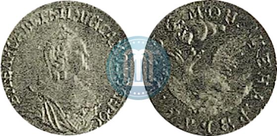 Picture 1 rouble 1756 year  "Eagle in the clouds. Pattern"
