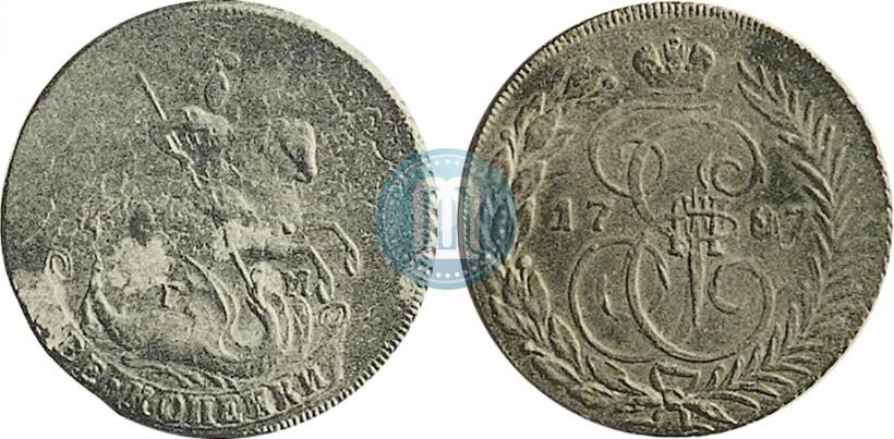 Фото 2 копейки 1787 года ТМ "Пробные"