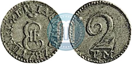 Фото 2 копейки 1787 года ТМ 