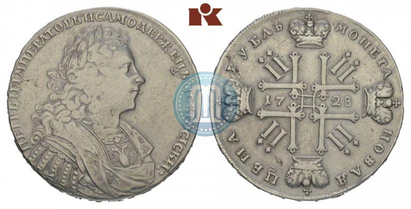 Фото 1 рубль 1728 года  "Тип 1728"