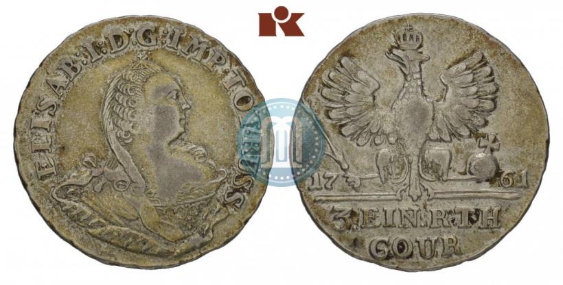 Picture 1/3 Thaler 1761 year  