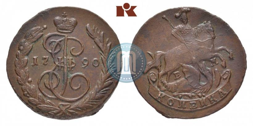 Фото 1 копейка 1790 года ЕМ 