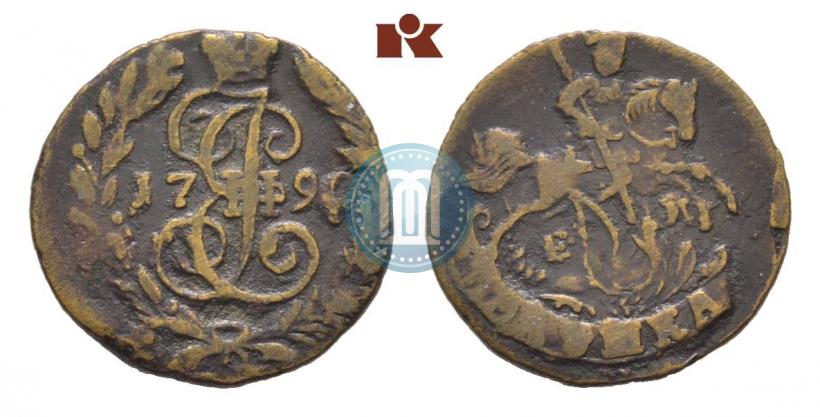 Фото Полушка 1790 года ЕМ 