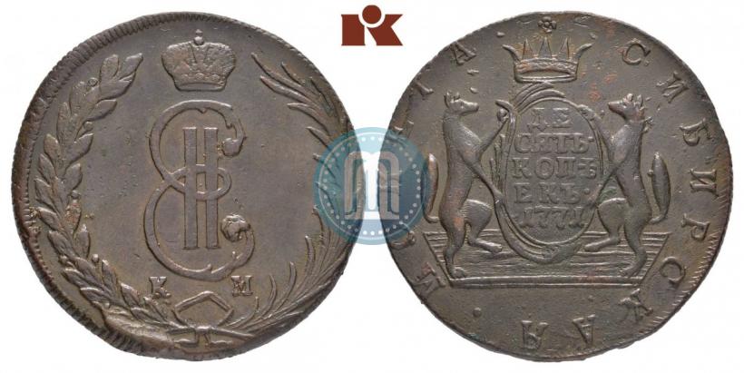 Picture 10 kopecks 1771 year КМ 