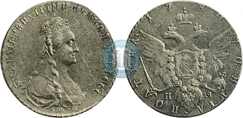 Picture Poltina 1780 year СПБ-ИЗ 