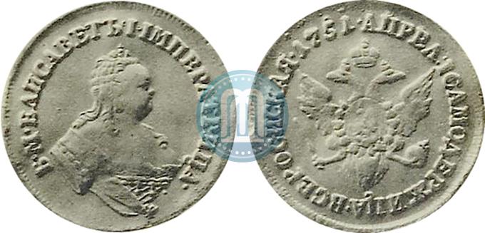 Picture 2 ducats 1751 year  "Eagle on the reverse"