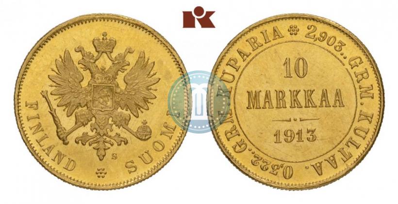 Фото 10 марок 1913 года S 