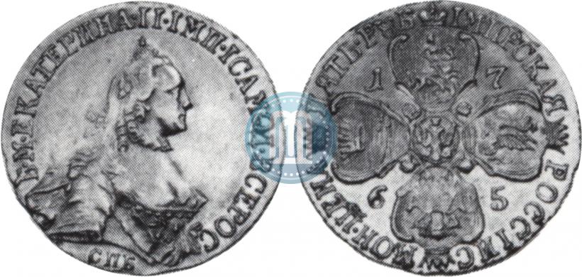 Picture 10 roubles 1765 year СПБ 