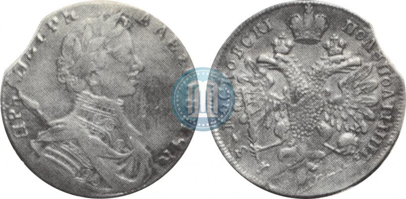 Picture Polupoltinnik 1713 year G "Portrait by S. Gouin"