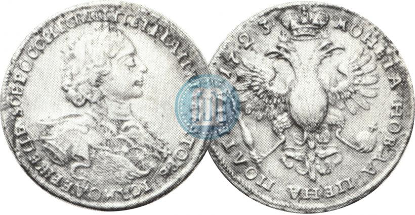 Picture Poltina 1723 year  "Portrait with ermine mantle"