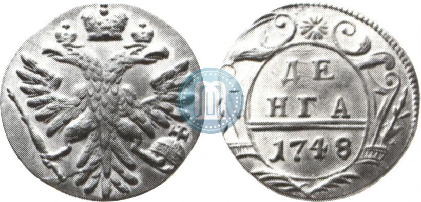 Фото Денга 1748 года  