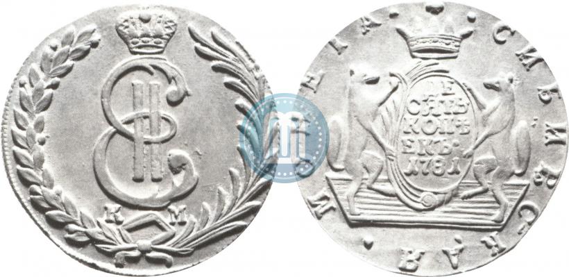 Picture 10 kopecks 1781 year КМ 