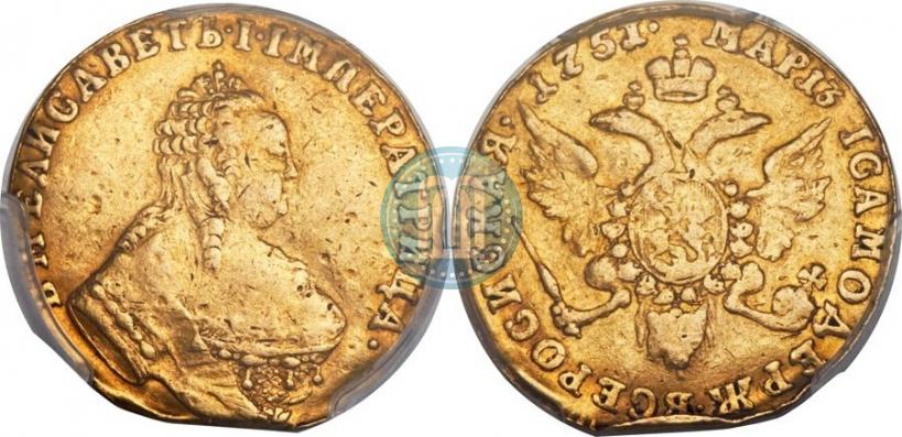 Picture 1 ducat 1751 year  "Eagle on the reverse"