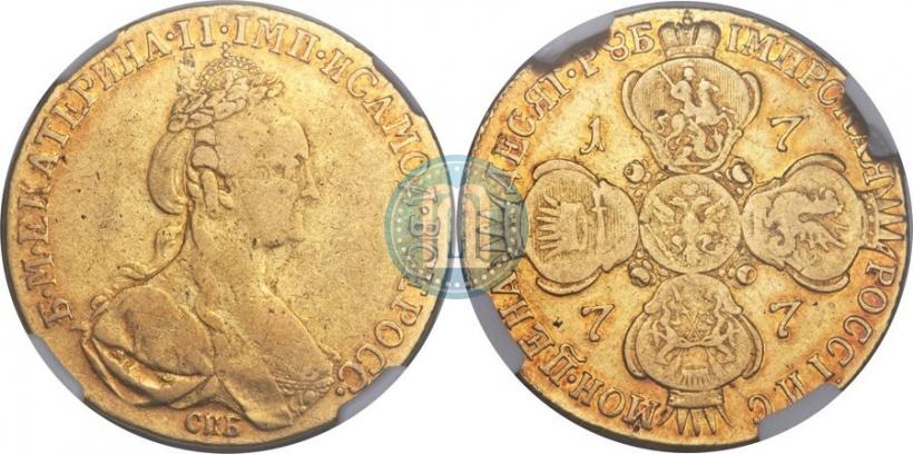 Picture 10 roubles 1780 year СПБ 