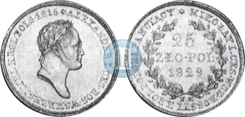 Picture 25 złotych 1829 year FH 