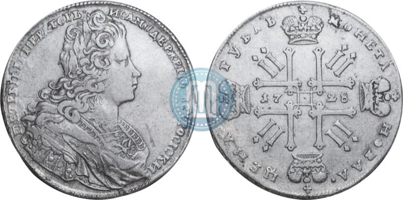 Picture 1 rouble 1728 year  "Type of 1727"
